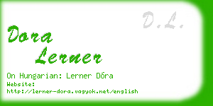 dora lerner business card